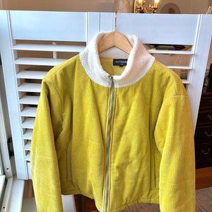 KITTENISH LEMON CORDUROY PUFFER